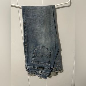 Cowgirl tuff Aztec jeans